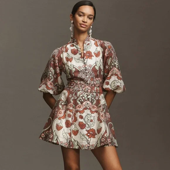 NWT Mestiza Valencia Mini Dress in Jardin Rose - Picture 4 of 8